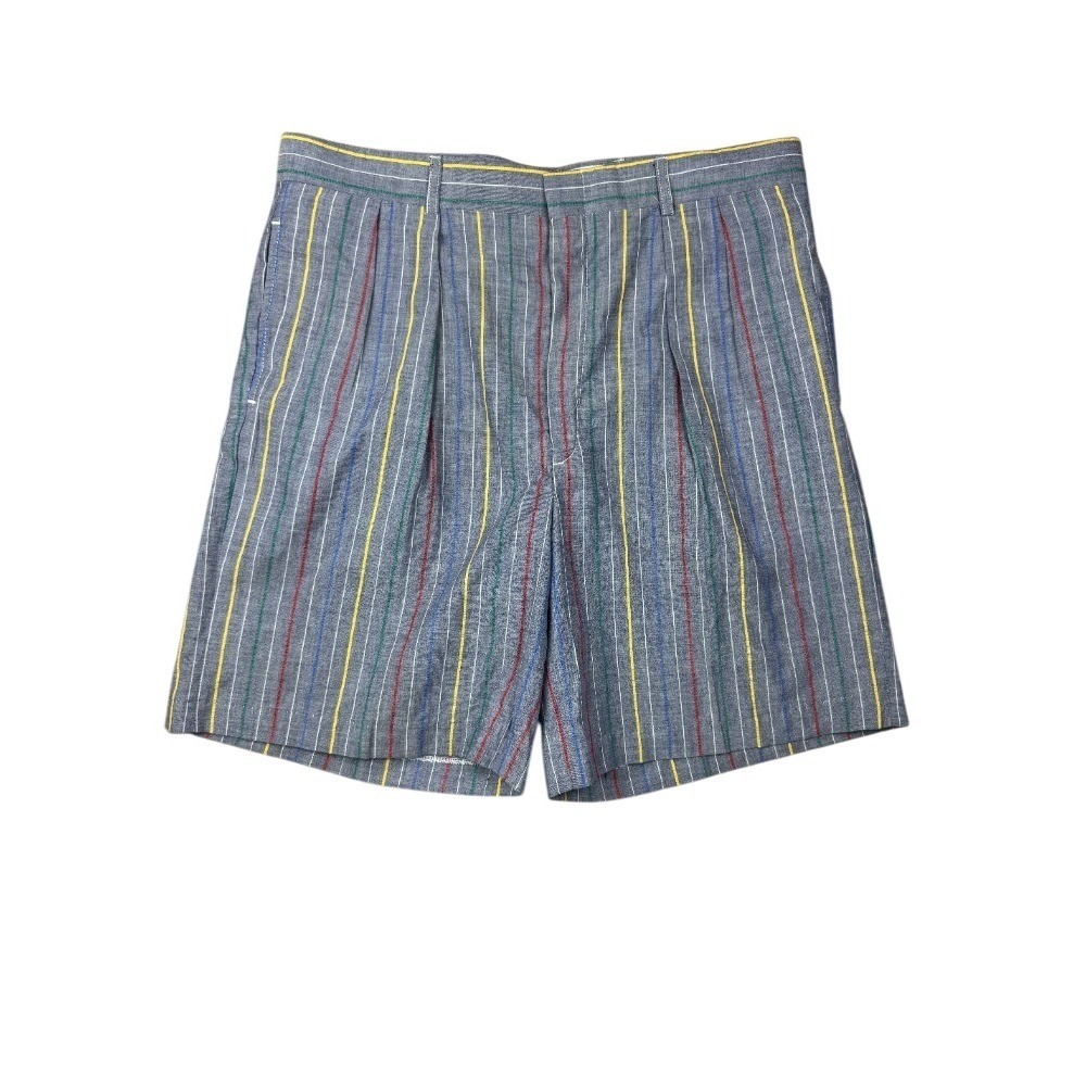 Vintage Kenneth Gordon Made in USA Striped Shorts Mens XL Blue Multi 100% Cotton